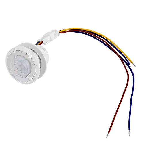 Cocoarm LED -Bewegungssensor -Lichtschalter Automatischer Infrarotbewegungssensor -Steuerschalter 110 ° Erfassungswinkel (MR-HW08F 45 mm, 40 mm Durchmesser) von Cocoarm