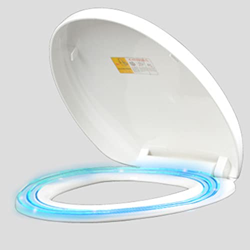 Cocoarm Langsamer, Verdickter Weißer PP -Toilettensitz für Schnelle Installation Haushalts Toilettendeckel Ersatz Leicht zu Reinigen für den Hausgebrauch von Cocoarm