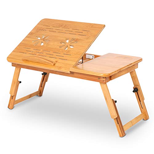 Cocoarm Laptoptisch für Bett Notebooktisch Höhenverstellbar Betttisch Bambus Laptop Tisch Frühstück Schreibtisch Lapdesk mit Schublade Einstellbare Betttisch mit Stand Tray Kippbar für Lesen Cocoarm Laptoptisch für Bett Notebooktisch Höhenverstellbar Betttisch Bambus Laptop Tisch Frühstück Schreibtisch Lapdesk mit Schublade Einstellbare Betttisch mit Stand Tray Kippbar für Lesen von Cocoarm