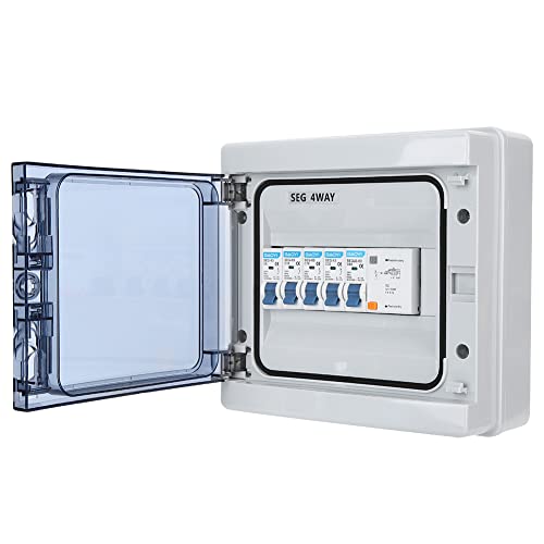Leistungsschalter Wasserdichter Wandverteiler mit FI Schalter 4-Wege-Auslaufschutz 63A 30mA RCD + 4MCB 6A + 2 x16A + 32A Sicherungskasten Aufputz Verteiler Schutzschalter Sicherungsautomat Leistungsschalter Wasserdichter Wandverteiler mit FI Schalter 4-Wege-Auslaufschutz 63A 30mA RCD + 4MCB 6A + 2 x16A + 32A Sicherungskasten Aufputz Verteiler Schutzschalter Sicherungsautomat von Cocoarm