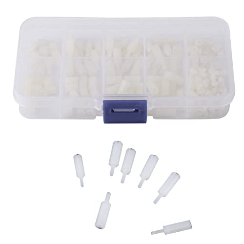 Cocoarm M2.5 Nylon -Abstandsschrauben Muttern Set, Langlebige Sechskantschrauben mit Verschiedenen Abstandsempfängern für Leiterplatten und Elektronische Hardware von Cocoarm