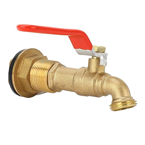 Cocoarm Messing Drum Spigot Regen Fass Wasserhahn Wassertank Zapfen mit 3/4-Zoll-NPT-Weibchen und Viertelkugelventil für Regenfässer Wassertanks Pools Badewannen Cocoarm Messing Drum Spigot Regen Fass Wasserhahn Wassertank Zapfen mit 3/4-Zoll-NPT-Weibchen und Viertelkugelventil für Regenfässer Wassertanks Pools Badewannen von Cocoarm