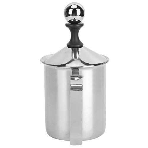 Cocoarm Milchfrotheld Handheld Milch Framter Handbuch Milch Frother 400 Ml 304 Edelstahl Doppelschicht Fine Mesh Design für Gleichmäßigen Cremigen Schaum mit Ergonomischem Anti-Schlupf-Griff Cocoarm Milchfrotheld Handheld Milch Framter Handbuch Milch Frother 400 Ml 304 Edelstahl Doppelschicht Fine Mesh Design für Gleichmäßigen Cremigen Schaum mit Ergonomischem Anti-Schlupf-Griff von Cocoarm