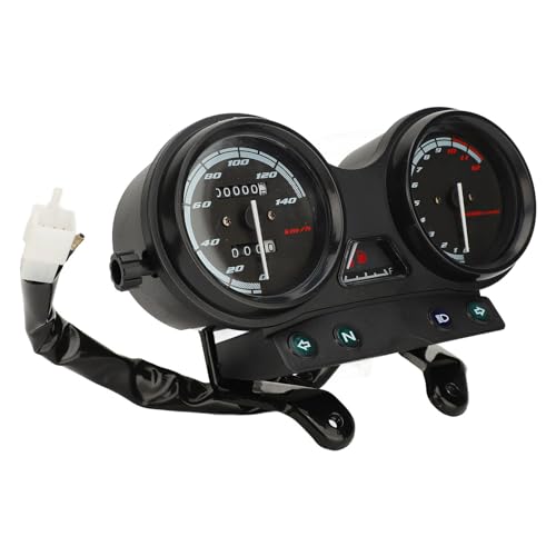Cocoarm Motorrad -Tachometermesser Universeller Tachometermesser Hohe Genauigkeit 12V Ersatz für YBR 125 mit Schneller Reaktion und Präziser Ausstattung (Mechanischer Stil mit zwei Säulen auf der) von Cocoarm