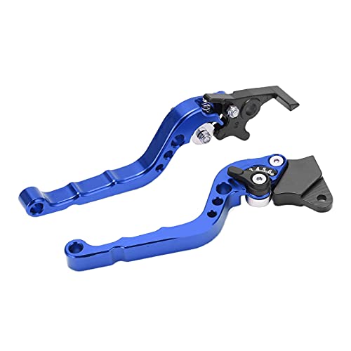 Cocoarm Motorradbremskupplungshebel, Aluminiumlegierung, 2pcs Einstellbare Lenkerregel für Motorradfahrrad (BLUE) von Cocoarm
