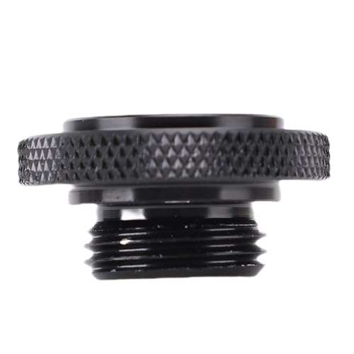 Cocoarm Motorradölfüllkappe Motorölkappe Motorradölfüllschraube Abdeckung CNC Bearbeitete T6063 Aluminiumlegierung Ersatz für Interceptor 650 650 GT Himalayan Scram 411 350 Serie (BLACK) von Cocoarm