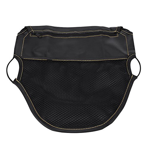 Cocoarm Motorradsitztasche Scooter Unter Sitzbeutel Organizer PU Leder Dual Taschen Elastizitätsband Design mit Vorderem Mesh -Tasche für Motorradzubehör für Frauen von Cocoarm