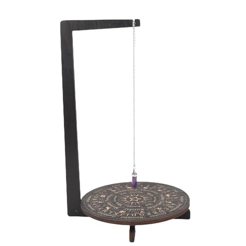 Cocoarm Pendelhalter Kristallregal Ständer Elegantes Astrolabium-Design für Meditation Spirituelle Führung mit Schwingendem Ja oder Nein Brett 22x31,6cm (A) von Cocoarm