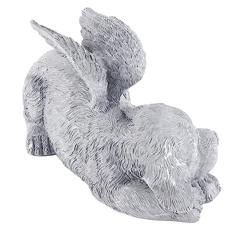 Cocoarm Pet Angel Memorial Statue Harz Schlafende Haustiergarten Skulptur für Geliebte Haustierbesitzer Als Gedenkgeschenk (Engelshund) von Cocoarm