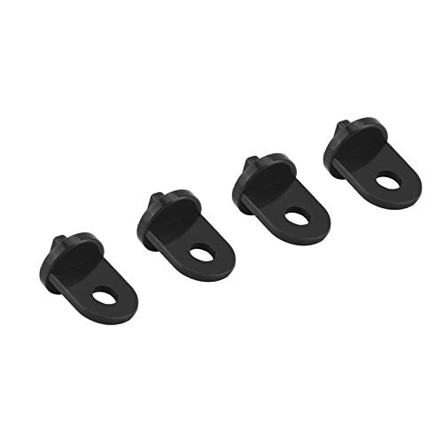 Cocoarm Pflanzenbügel Gewächshaushaken Rebeunterstützung 50pcs Kunststoffhängehaken für Kleine Körbe Anlagen -Töpfe mit Einfachem Installationsmaterial (BLACK) von Cocoarm