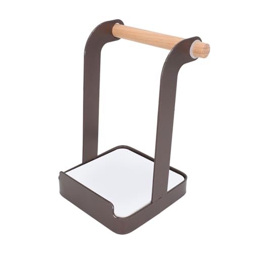 Cocoarm Pot Deckel Organizer Rack Ständer Multifunktionales Lagerregal für Löffel Schneidebrettdeckel mit Anti -Schlupf -Pad Stall und Holzdesign (BROWN) von Cocoarm