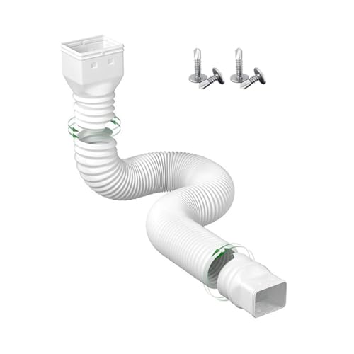 Cocoarm Rain Gutter Drain Extension Flexible Dachrinnen-Fallrohrverlängerung, Verstellbare Länge, Einziehbare Regenrinnen-Ablaufrohr-Ablaufrohr-Ablaufverlängerungen Zur Regenumleitung, Teleskopdesign Cocoarm Rain Gutter Drain Extension Flexible Dachrinnen-Fallrohrverlängerung, Verstellbare Länge, Einziehbare Regenrinnen-Ablaufrohr-Ablaufrohr-Ablaufverlängerungen Zur Regenumleitung, Teleskopdesign von Cocoarm