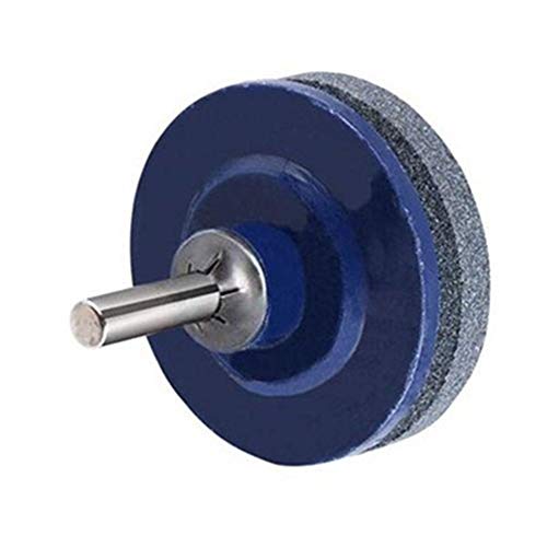 Cocoarm Rasentrimmerschärfer für Bohrmaschine Handbohrer Gartengeräte mit Braunem Korundrad 76 G 2,17 Zoll Schärft Rasenmäherklingen Schnell (1) von Cocoarm