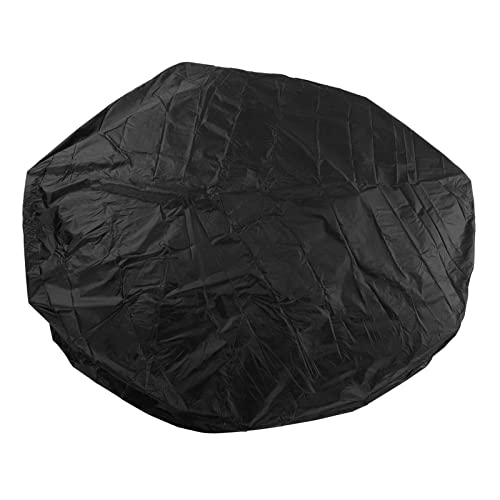 Cocoarm Runde -Abdeckung, 190 Silber Polyester -TAFT - -Wählerabdeckung Wasserdcover Outdoor -Möbelabdeckung Runde Badewanne mit Aufbewahrungsbeutel für Außenbannen und Heißen Quellen (Black) von Cocoarm