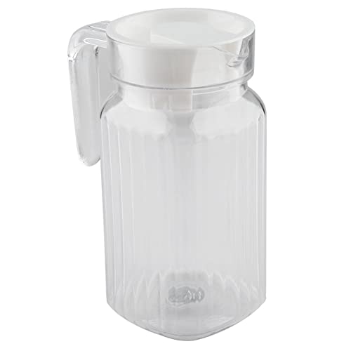 Cocoarm Saftflasche, Transparente Acryl-Saftflasche mit Deckel Wasser Krug Wasser Karaffe Kleiner Glaskrug Saftkrüge Iced Tee Krug Krug für Wasser Tee Saft Limonade Getränke (500ML) von Cocoarm