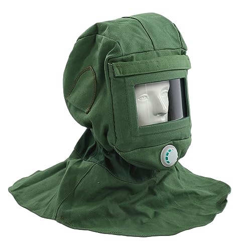 Cocoarm Sandstrahlen-Hauben Kappe, Segeltuch-Gesichts Schild mit Lüft-Design und Nackens Chutz für Sandstrahlen-Schleif Arbeiten von Cocoarm