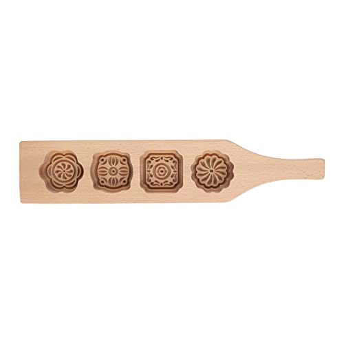 Cocoarm Schimmelpilze Gebäckform Handgefertigt Vintage Style Mungbohnenkuchen Mousse Dessert Backwerkzeuge Ungiftige (Nr. 1 Blume vier aufeinanderfolgende Modell) von Cocoarm