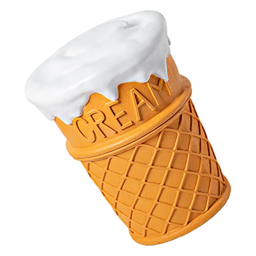 Cocoarm Simulierter Lebensmittelharzhocker Soft Retro Decorative Low Schuhwechselhocker für Zuhause, Lebensmittelform -Design, Multifunktional für Kleine Beistelltisch, Frauenschuhhocker (Eiscreme) von Cocoarm