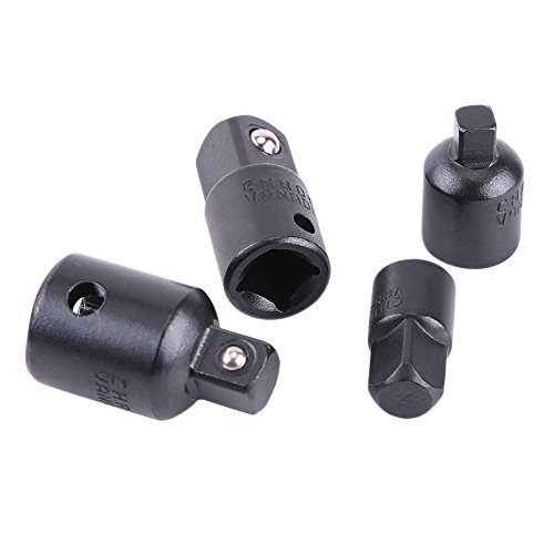 Cocoarm Socket Reducer -Set, Chrome Vanadium Steel, 4PCS -Sockeladapter für 1/2 Bis 1/4, Sichere Passform und Einfache Lagerung für die Verwendung von Home und Garage von Cocoarm
