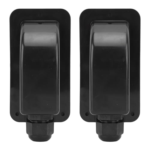 Cocoarm Solar Eingangseingangsdrüsen -Solarkabel -Eingangsplatte für 6 mm² Bis 12 mm² Kabel mit M20X1.5 IP68 ABS für RV -Boots -Yacht -Dachschuppen (Black) von Cocoarm