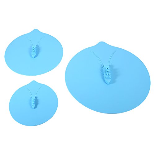 Cocoarm Steamboat Design Silicon Deckel Set 3, Lebensmittelqualität, Dampf-Freisetzungslöcher, Flexible und Langlebige Küchengeräte, Mehrere Größen für Töpfe, Schalen, Tassen von Cocoarm