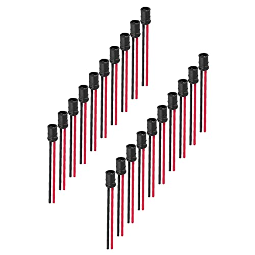 Cocoarm T10 W5W Glühbirne Sockelhalter, Weicher Gummi -Leuchtverlängerungsstecker für Cars Bikes Boote, 20pcs von Cocoarm
