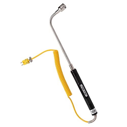 Cocoarm Thermoelementsensor in Hitzebeständigem Stahl mit Isoliertem Griff Schneller Reaktion des Hohen Präzisionsgriffs für die Messung der Industriellen Temperatur (Biegegriff Oberflächen von Cocoarm