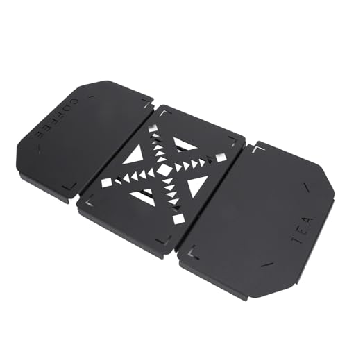 Cocoarm Tragbare Aluminiumlegierung Klapptisch -Tisch -Camping Kaffeestation für die Lunchbox mit Abnehmbarer Panel und Seitenausdehnung für Outdoor Abenteuer von Cocoarm