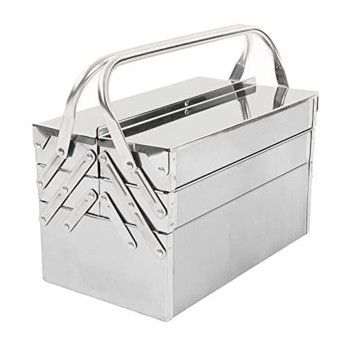 Cocoarm Tragbare Cantilever -Werkzeugkasten mit 5 Tabletts, Robuster Edelstahl -Organisator für Schraubendreher und Schraubenschlüssel in Lagerhaus, Workshop (460) von Cocoarm