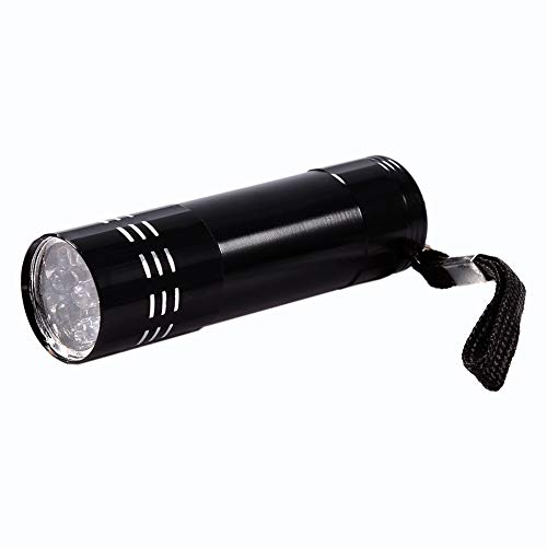 Cocoarm UV Blacklight Taschenlampe Ultra Bright 9 LED -Detektor für Geld- und Glas Inspektionslegierung Aluminium Licht für den Außengebrauch von Cocoarm