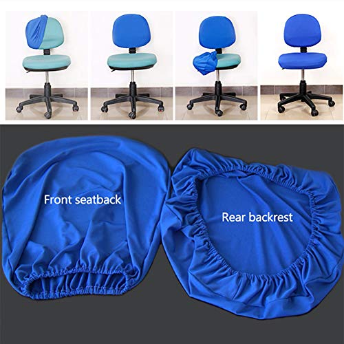 Cocoarm Universal Computer Universal Office Stuhl Cover - Gestrecktes und Langlebiges Design - Geeignetes Hinteres Abdeckstuhlkissen für Zuhause, Hochzeitsgröße: 38-52 Cm Schwarz/Blau (Rot) von Cocoarm