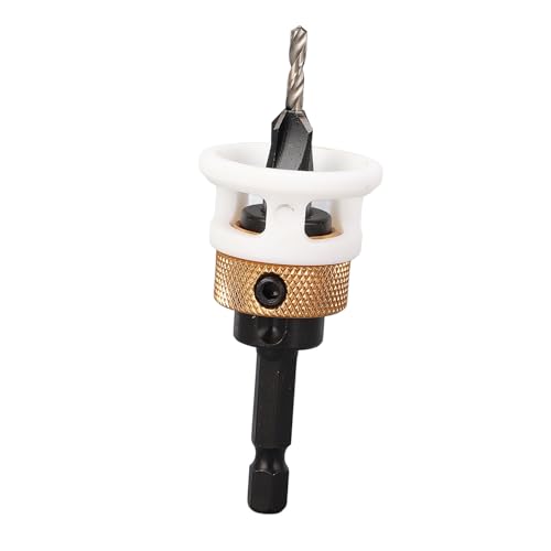 Cocoarm Universeller 4 Flöten -Countersink -Bohrer mit Einstellbarer Tiefenstopp Geeignet für Holz, Spanplatte, Aluminium 3,2 X 8 Mm Sechskant Shank Countersink Bohrer Cocoarm Universeller 4 Flöten -Countersink -Bohrer mit Einstellbarer Tiefenstopp Geeignet für Holz, Spanplatte, Aluminium 3,2 X 8 Mm Sechskant Shank Countersink Bohrer von Cocoarm