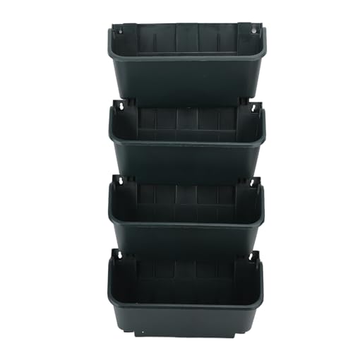 Cocoarm Vertikale Gartenwand Pflanzer Set 4 Töpfe Selbstbewendende Wand Pflanzer für Innen Im Freien Pflanzen Blumen Sukkulenten Gemüse mit Haltbarem PP -Material Sparsparende Design von Cocoarm