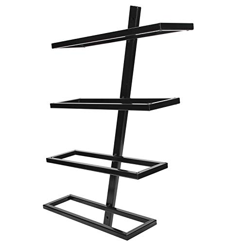 Cocoarm Weinflasche Rack Wandmontage Weinhalter Aufbewahrungsregal für Küchenstangendekor mit Einfacher Installation Modernes Design Multifunktional (4 Flaschen schräger Weinregal, schwarz) von Cocoarm