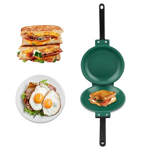 Cocoarm Wendepfanne Doppelseitige Flip-Bratpfanne Mit Titanstahlbeschichtung Und Einfacher Reinigung Für Gasherde Cocoarm Wendepfanne Doppelseitige Flip-Bratpfanne Mit Titanstahlbeschichtung Und Einfacher Reinigung Für Gasherde von Cocoarm