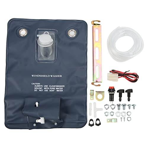 Cocoarm Windschutzscheibe Waschmaschine Pumpe Kit 12V Auto Universal Ersatz mit Legierung ABS -Material Einfacher Installationsbeständigkeit Gegen Ölkorrosion Umfasst Vollständiges Zubehör von Cocoarm