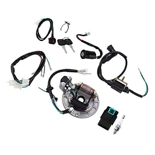 Cocoarm Zündspule CDI-Box-Zündkerzen-Kabelbaumkabel für -Startmotoren mit Kabelbaumzündungsschalter Training Schalter Magneto Stator Cocoarm Zündspule CDI-Box-Zündkerzen-Kabelbaumkabel für -Startmotoren mit Kabelbaumzündungsschalter Training Schalter Magneto Stator von Cocoarm