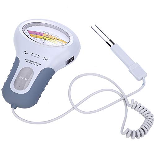 Digitaler Chlortester, Chlor- und PH-Tester, Großes Display, CL2-Tester, Praktisches Werkzeug Zum Testen des Wasser-PH-Werts und des Chlorgehalts für Schwimmbad und Spa von Cocoarm