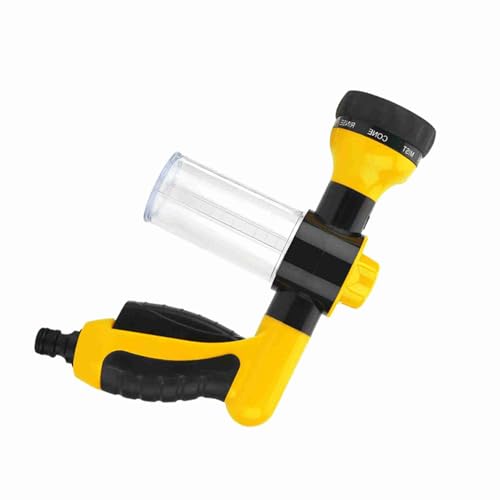 Effizienter Reinigerschlauchendsprühgerät mit 8 Sprühmustern und 100 -cm3 (YELLOW) von Cocoarm