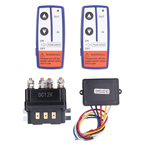 Funkfernbedienung Seilwinde 12V Funkfernbedienung Seilwinde 12V Seilwinde Funkfernbedienung Relais 12V Winden-Fernbedienung, 12 V, 250 A, Winden-Relais-Fernbedienungs-Set Für Industriefahrzeuge von Cocoarm