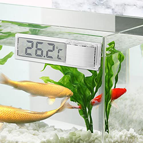 Hochtransparentes 3D-LCD-Digital-Aquarium-Thermometer aus Glas für die Messung der Meerwassertemperatur mit Präzisem Chip von Cocoarm