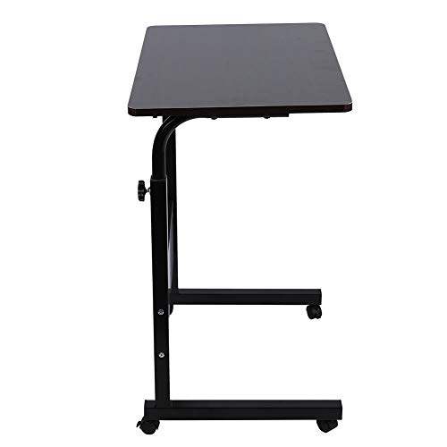 Höhenverstellbarer Laptop-Computer-Ständer mit Rolle, Langlebige Halterung aus Kohlenstoffstahl, Einfache Höhenverstellung, für Wand oder Bett (Schwarze Walnuss) von Cocoarm