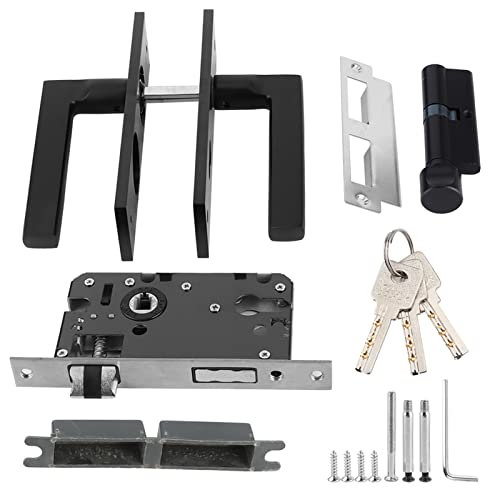 Kastenschloss Türgriffschloss Set Space Aluminium Türschloss Diebstahlsicherung Türbeschlag Drückergarnitur Komplett Feuerschutztüren Griff mit 3 Schlüssel Aufschraubschloss Tür Schutzbeschlag Kastenschloss Türgriffschloss Set Space Aluminium Türschloss Diebstahlsicherung Türbeschlag Drückergarnitur Komplett Feuerschutztüren Griff mit 3 Schlüssel Aufschraubschloss Tür Schutzbeschlag von Cocoarm
