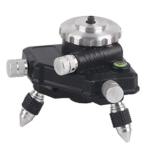 Laser Level Stativ, 360-Grad-Standard-Stativhalterung Aluminiumlegierung 360°-Nivellierungsbasis Drehbarer mit 1/4-Zoll-Gewinde für Laser-Nivelliergerät von Cocoarm