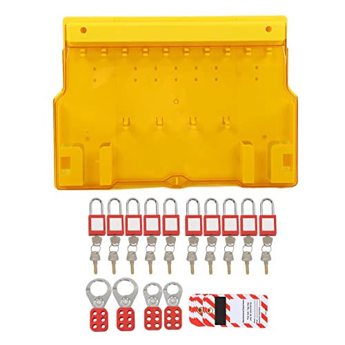 Lockout Station Lockout Tagout Station Lockout Tagout Kit 10 Padlock 20 Key 10 Tag 4 Buckle Lock Out Tag Out Kit für Visuelles Management Schloss, Wand Sicherheitsbefestigung Lockout Station Lockout Tagout Station Lockout Tagout Kit 10 Padlock 20 Key 10 Tag 4 Buckle Lock Out Tag Out Kit für Visuelles Management Schloss, Wand Sicherheitsbefestigung von Cocoarm