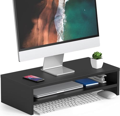 Monitorständer Bildschirm-Ständer 2-Tier Desktop Monitor Ständer Regal Laptop PC Bildschirm Riser für Heimbüro Computer Laptop Schwarz Monitorständer Bildschirm-Ständer 2-Tier Desktop Monitor Ständer Regal Laptop PC Bildschirm Riser für Heimbüro Computer Laptop Schwarz von Cocoarm