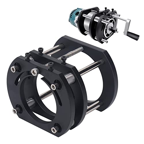 Oberfräsenheber, Oberfräse Lift Frästisch für Oberfräsen 4-Backen-Klemmung Router Lift Oberfräse Router-Hubbasis zum elektrischen Nuten Zapfenschneiden Besäumen und Anfasen von Cocoarm