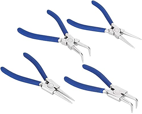 Sicherungsringzangen-Set, 4-teilig Professionelle Sicherungsringzangen-Set mit 4 multifunktionalen Sicherungsringzangen Externe und interne Sicherungsringzangen für Demontage und Halterung 7 " von Cocoarm