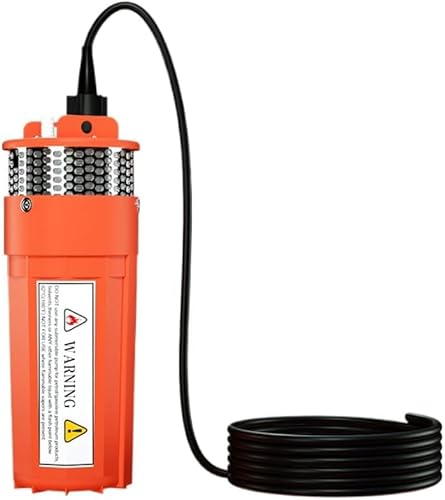 Tauchpumpe für Tiefbrunnen-Gleichstrom Solar Tiefbrunnenpumpe Solarpumpe Brunnen Wasserpumpe DC 12V Solarbetrieben Brunnenpumpe Gartenpumpe Durchfluss bis 6,5 l/min Tauchtiefe bis 30m von Cocoarm