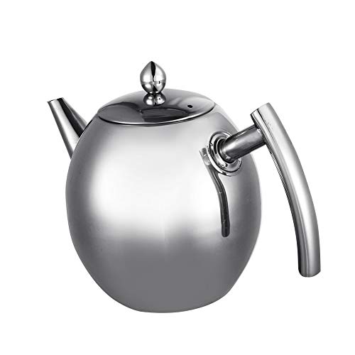 Teekanne aus Edelstahl, Teekanne für Tee und Teezubereitung mit Teebereiter Tea Topf, Filterbehälter für Wasserkessel und Teekanne, mit Filter (1 l / 1000 ml) von Cocoarm